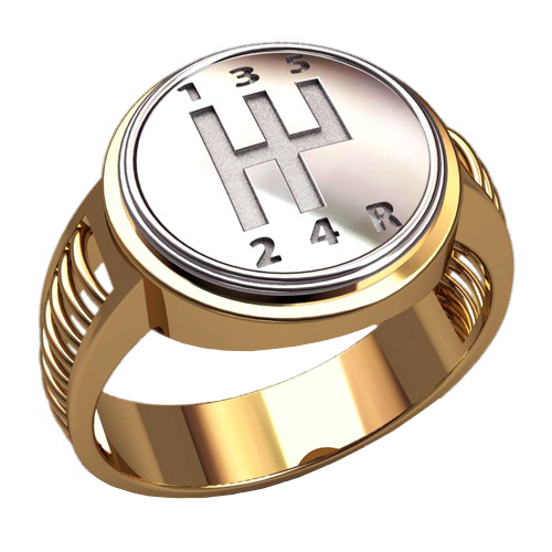 Перстень печатка Гонка - фото