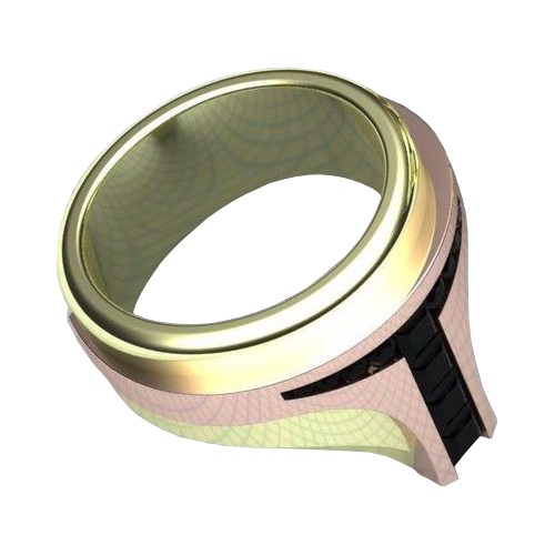 Перстень с бриллиантами Шлем Боба Фетта  - фото