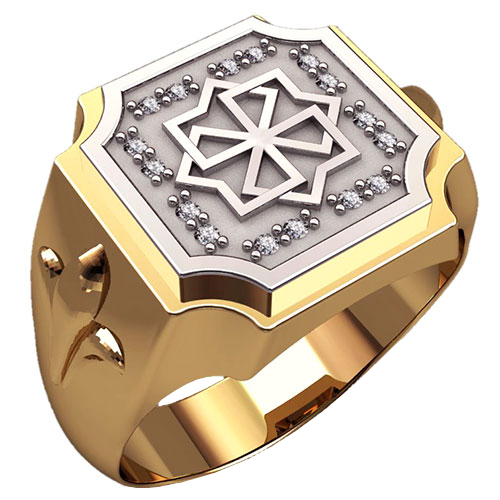 Перстень с бриллиантами Молвинец - фото